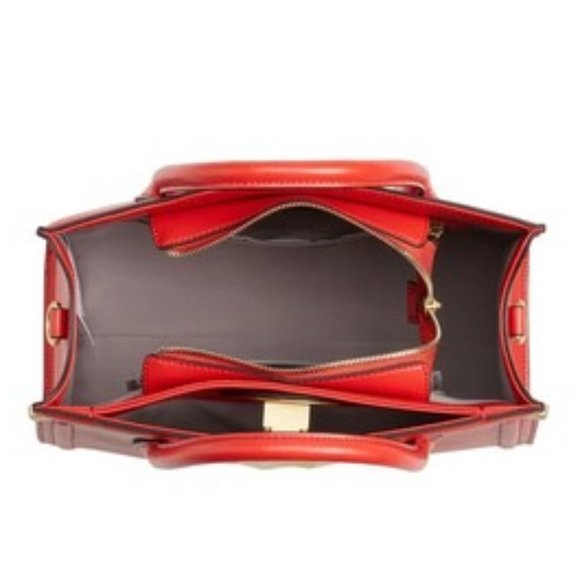 💥🇺🇸 Celine Dion Octave Leather Satchel Red - Picture 6 of 13